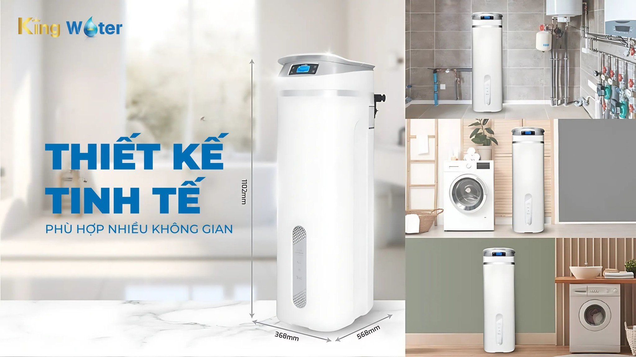 Hệ thống lọc tổng Karofi KTF-P02 phù hợp với nhiều không gian lắp đặt