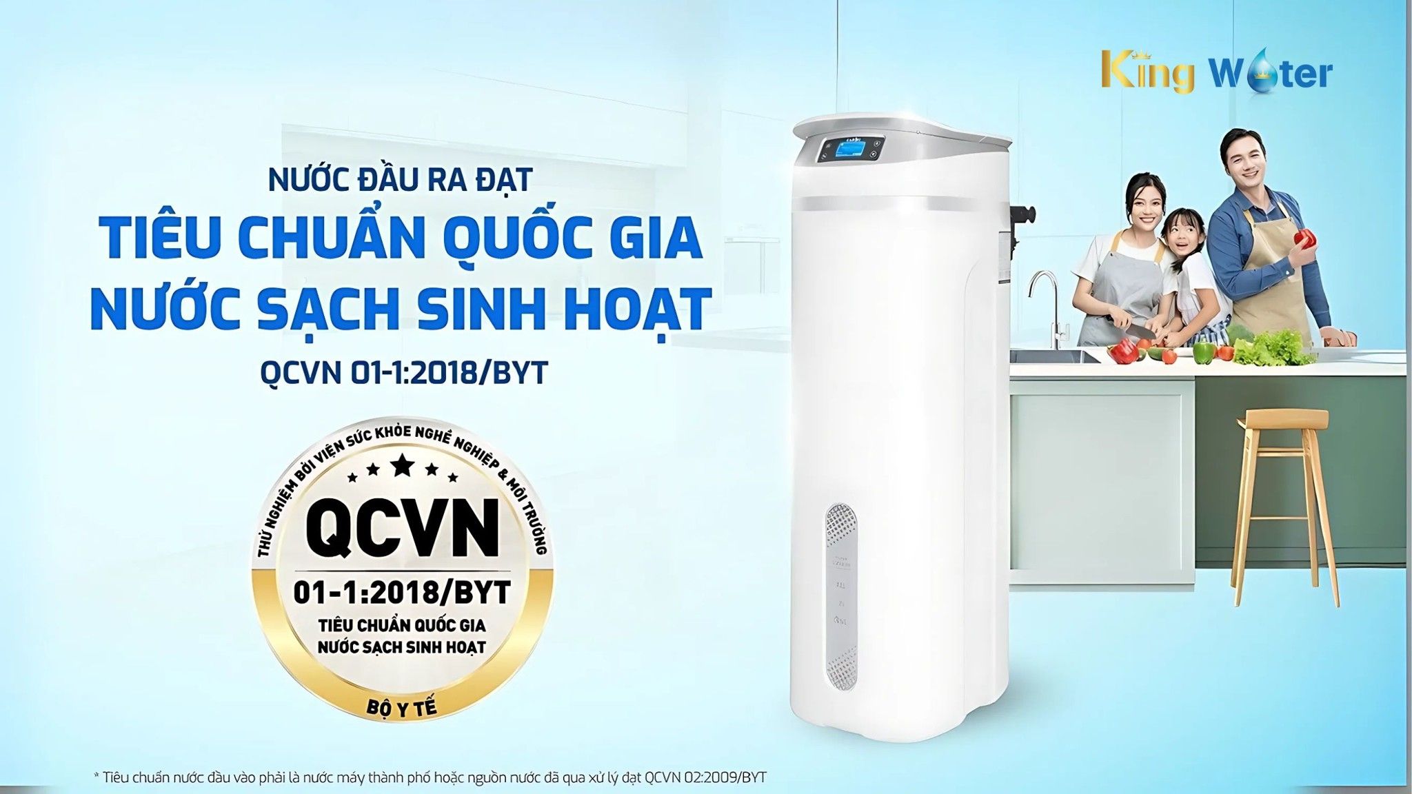 Karofi KTF-P02 đạt chuẩn Quy chuẩn Kỹ thuật Quốc gia về chất lượng nước sạch