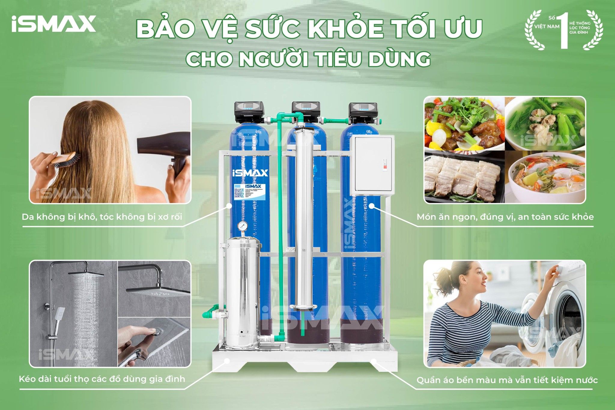 Hệ Thống Lọc Tổng Đầu Nguồn iSmax EcoClean C3-1054-UFUV