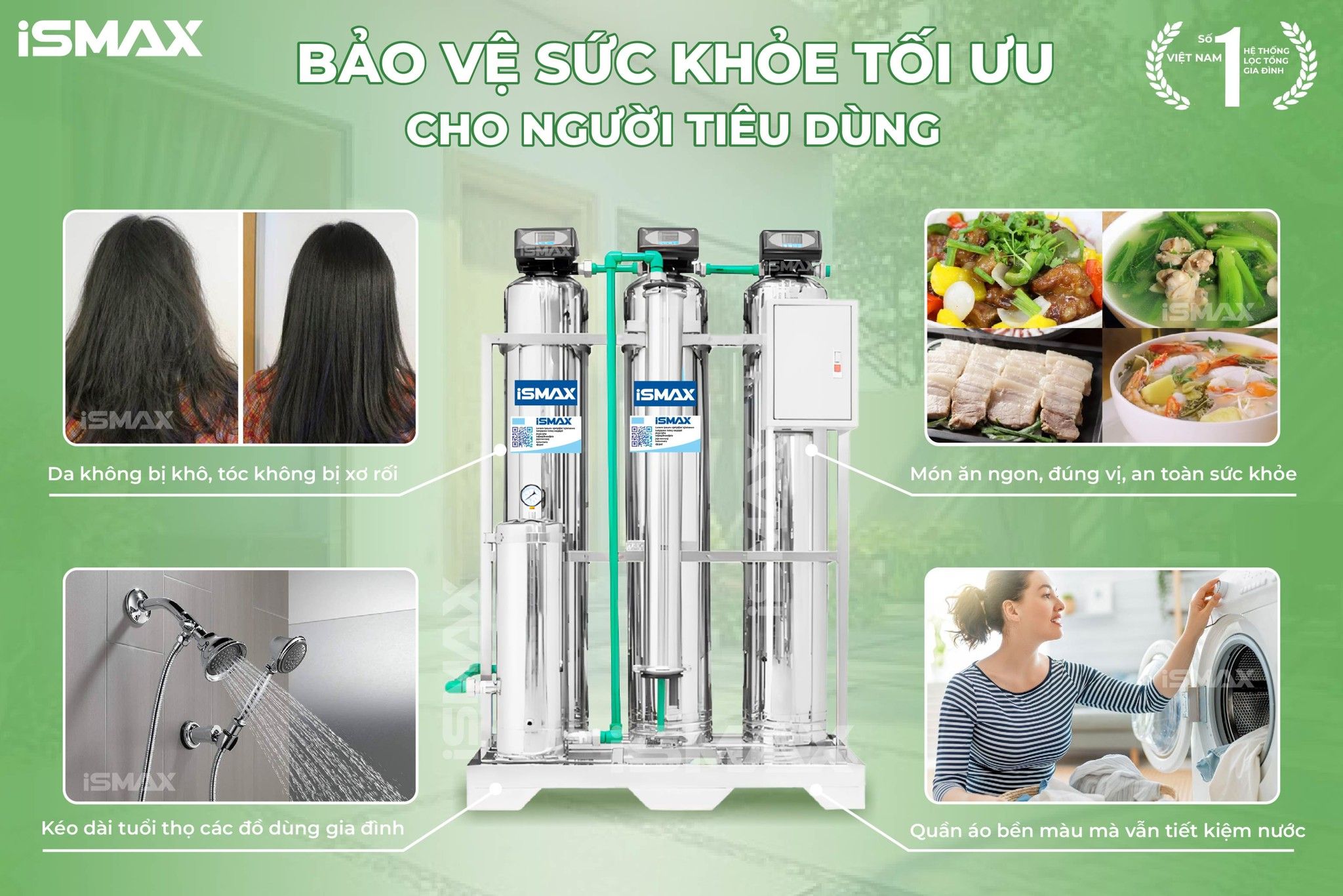 Hệ Thống Lọc Tổng Đầu Nguồn iSmax EcoClean I3-1054-UFUV