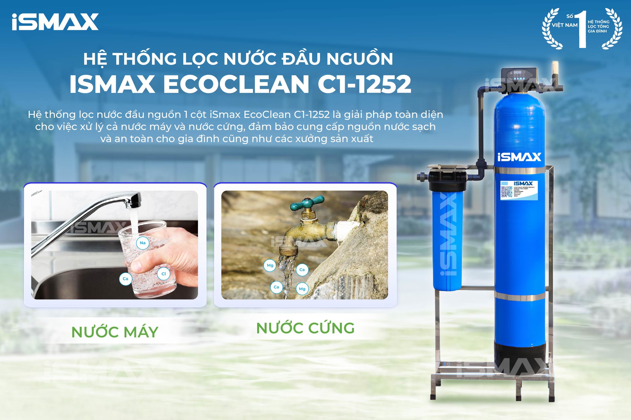 Hệ thống lọc tổng dành riêng cho nước máy & nước cứng