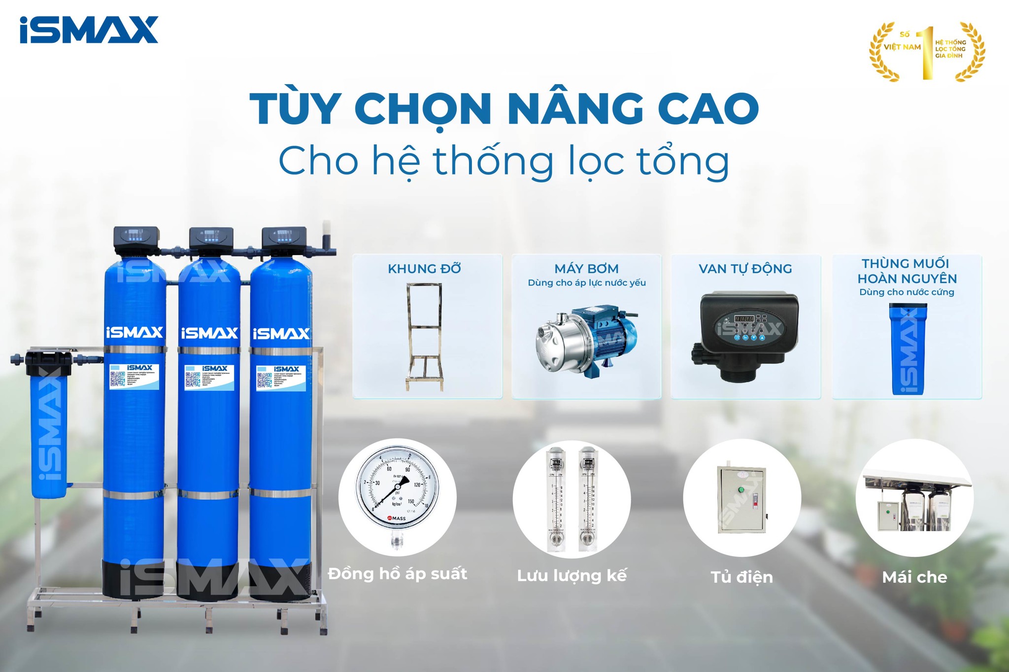 Phụ kiện nâng cấp của hệ thống iSmax EcoClean C3-1252