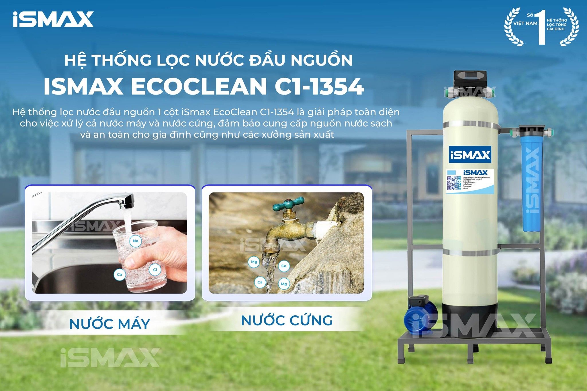 C1-1354 – Giải pháp chuyên nghiệp cho mọi vấn đề về nước sinh hoạt gia đình