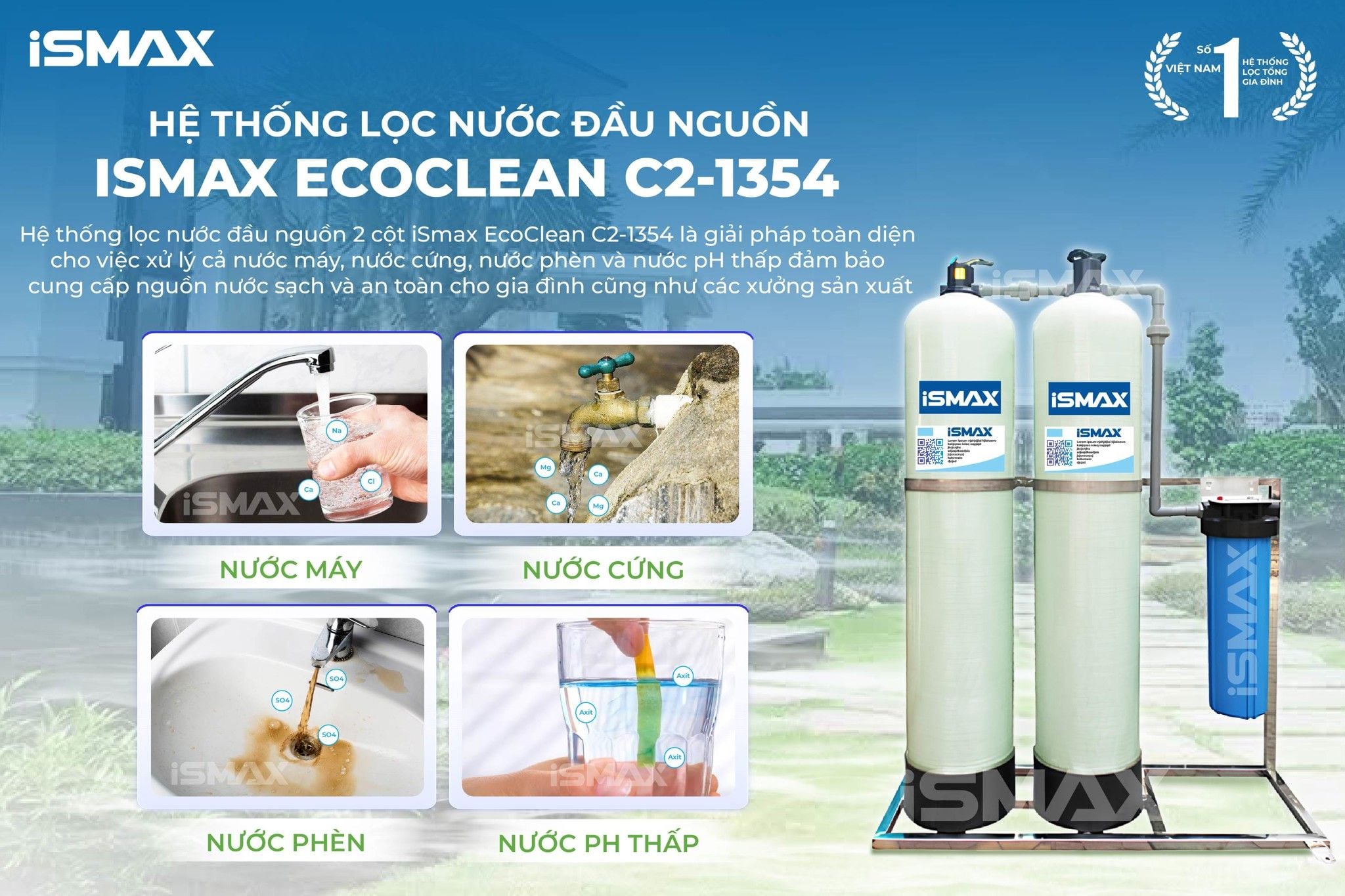 C2-1354 – Giải pháp chuyên nghiệp cho mọi vấn đề về nước sinh hoạt gia đình