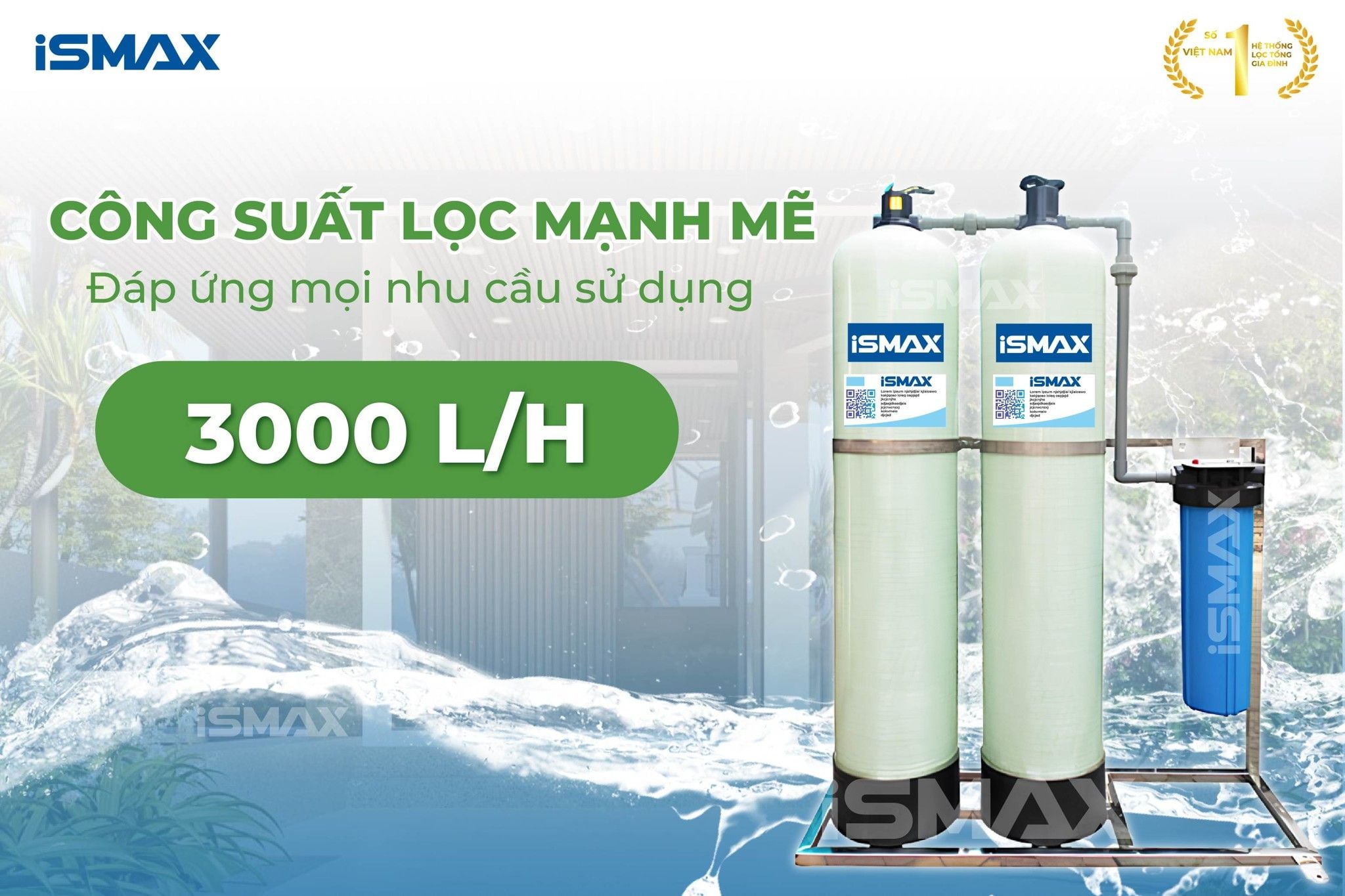 Công suất lọc mạnh mẽ, đáp ứng mọi nhu cầu sử dụng