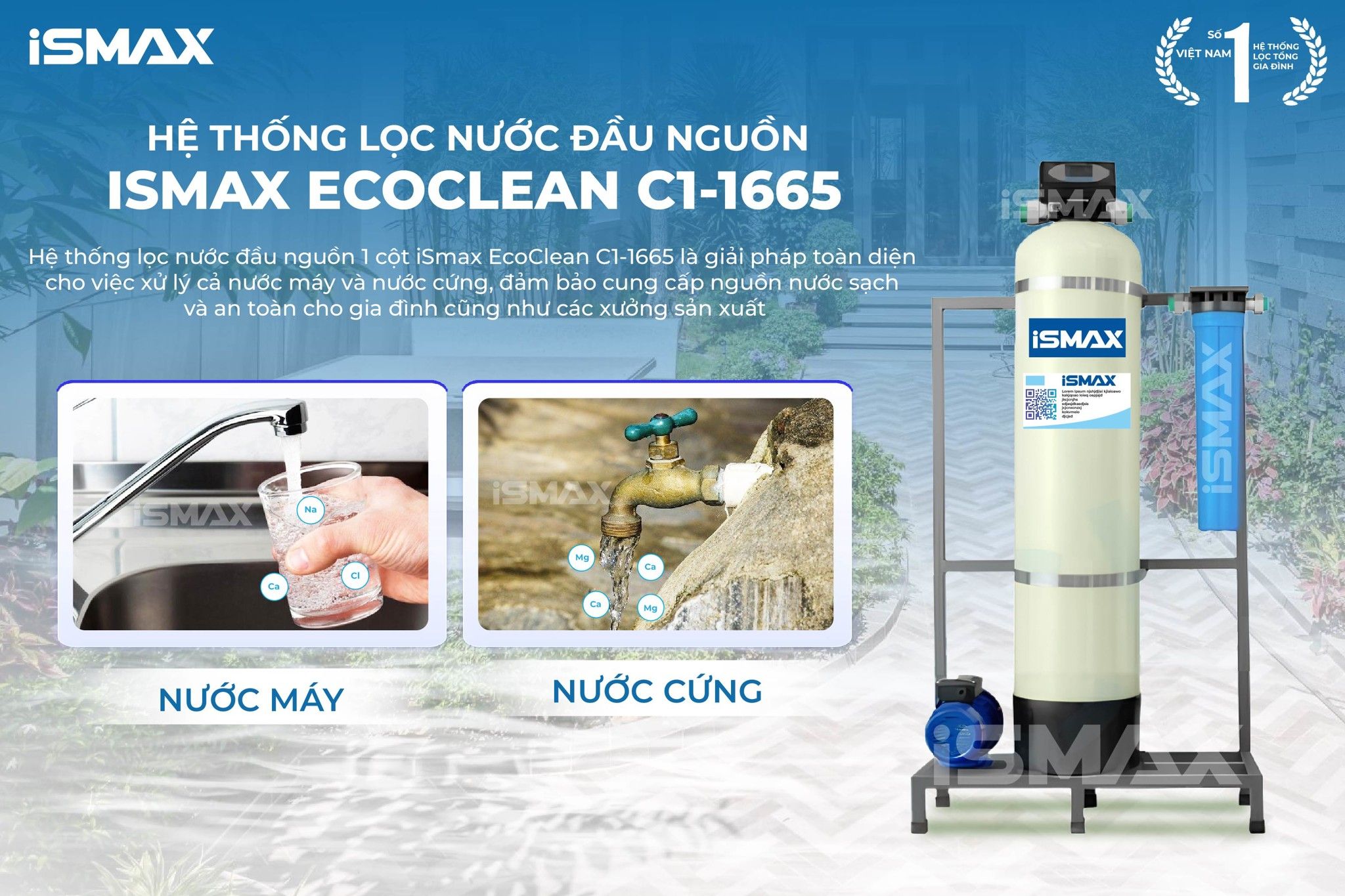 C1-1665 chuyên dùng cho Nước máy - Nước cứng