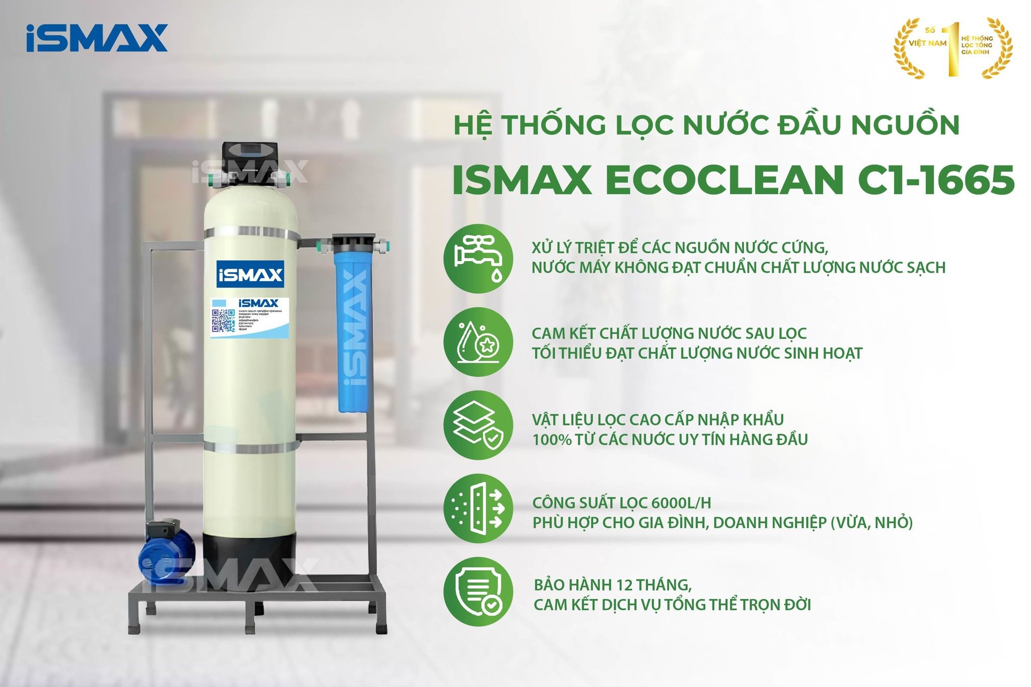 Đặc điểm nổi bật của iSmax EcoClean C1-1665