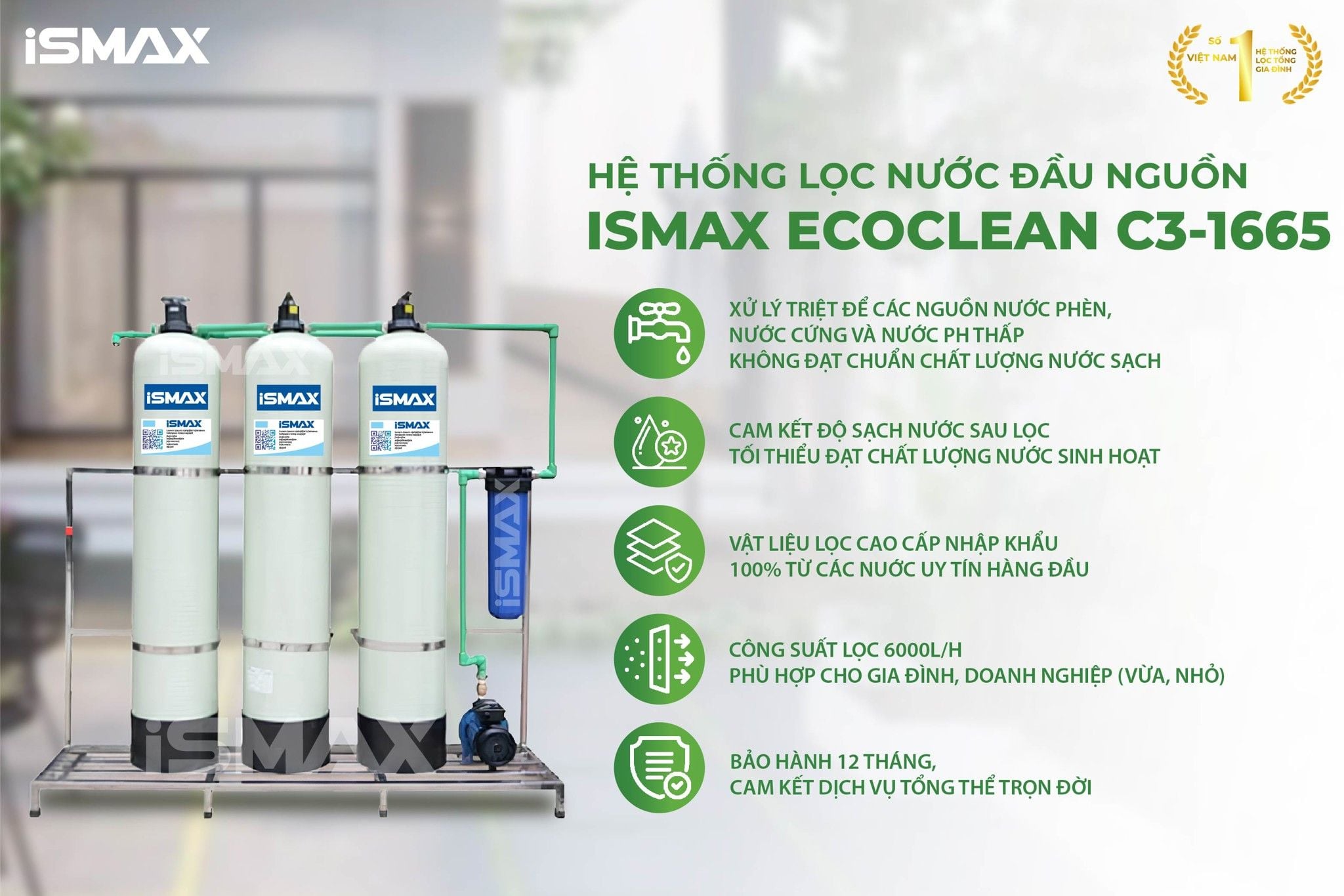 Đặc điểm nổi bật của iSmax EcoClean C3-1665