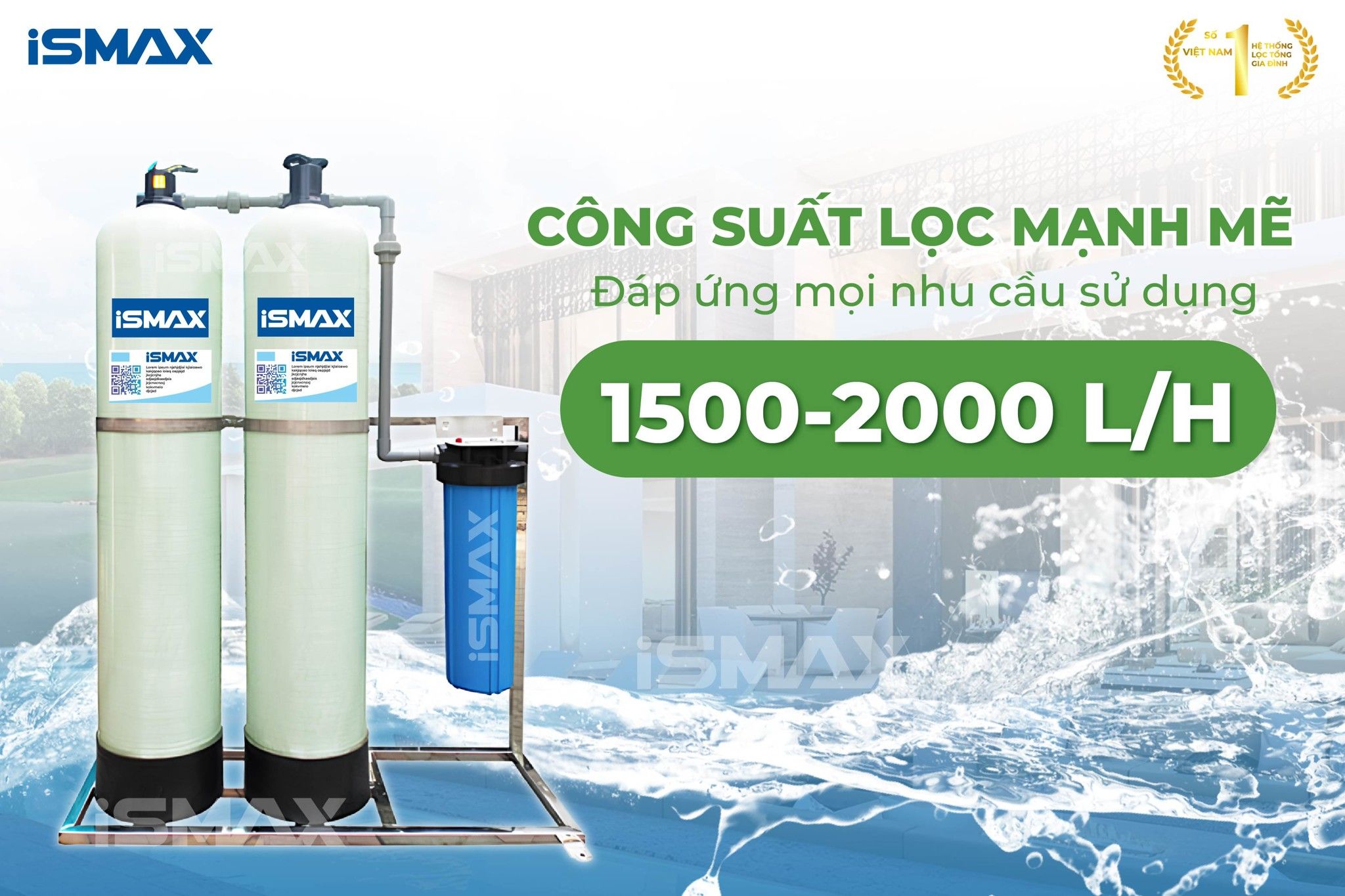 Hệ Thống Lọc Tổng Đầu Nguồn iSmax EcoClean C2-844
