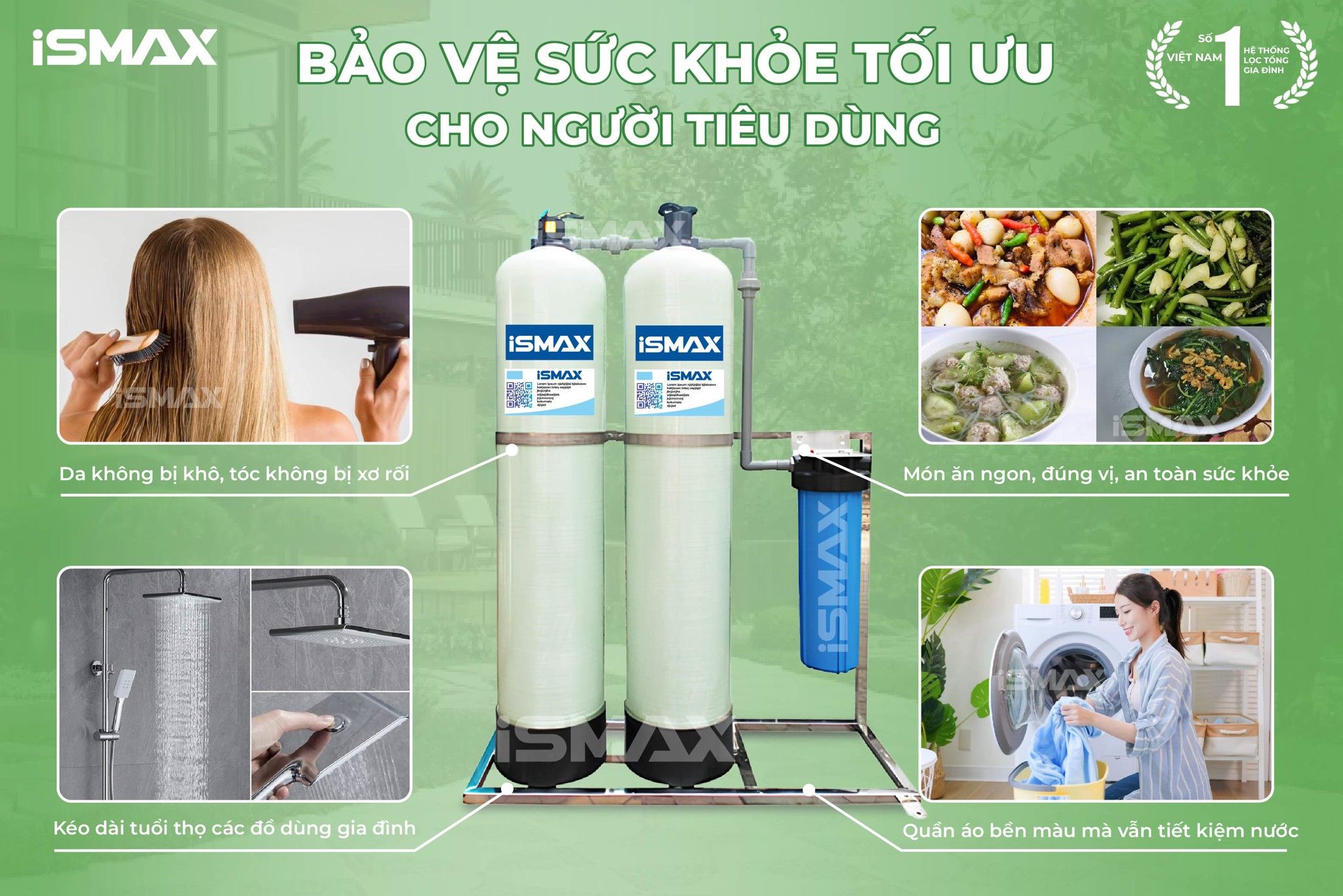 Hệ Thống Lọc Tổng Đầu Nguồn iSmax EcoClean C2-844