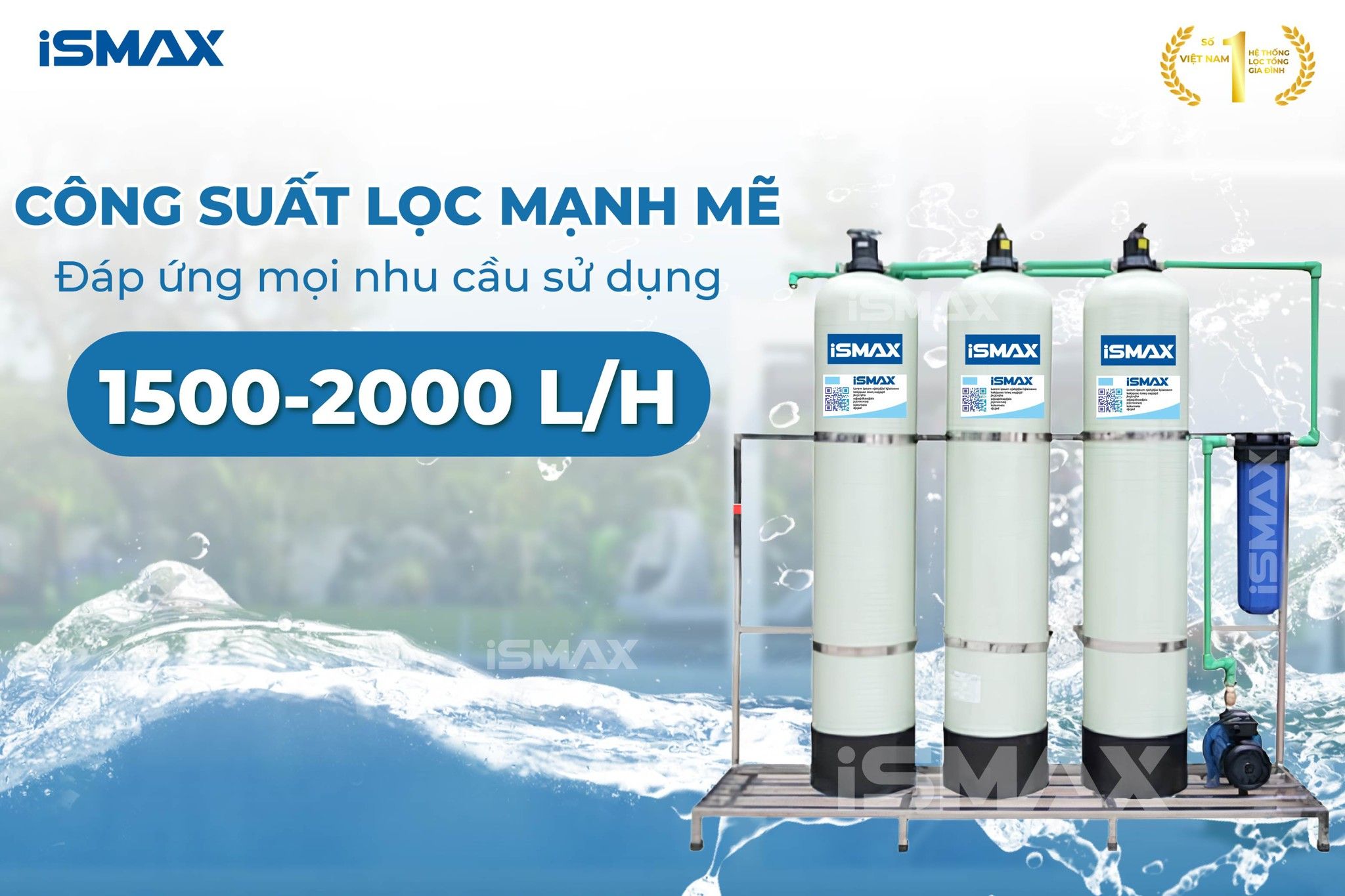 Hệ Thống Lọc Tổng Đầu Nguồn iSmax EcoClean C3-844