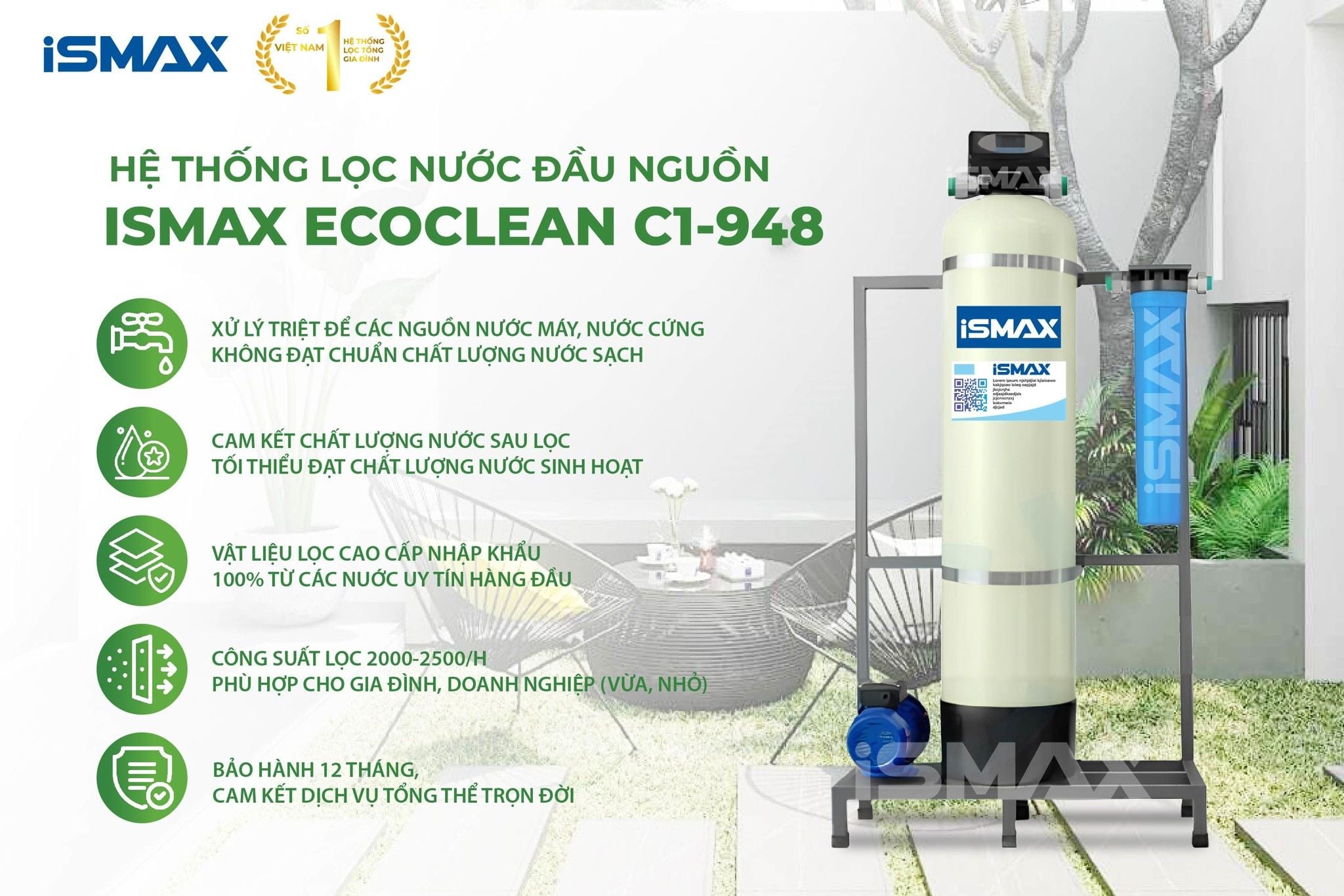 Đặc điểm nổi bật của iSmax EcoClean C1-948