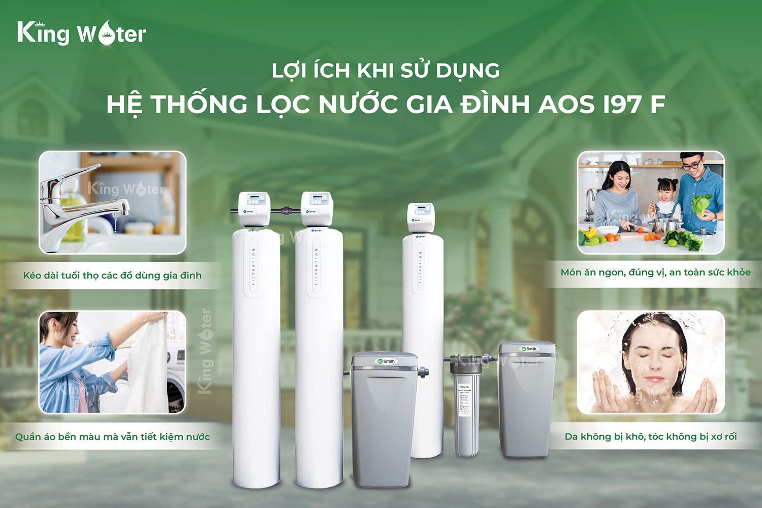 Lợi ích khi sử dụng hệ thống lọc nước gia đình AO Smith AOS i97