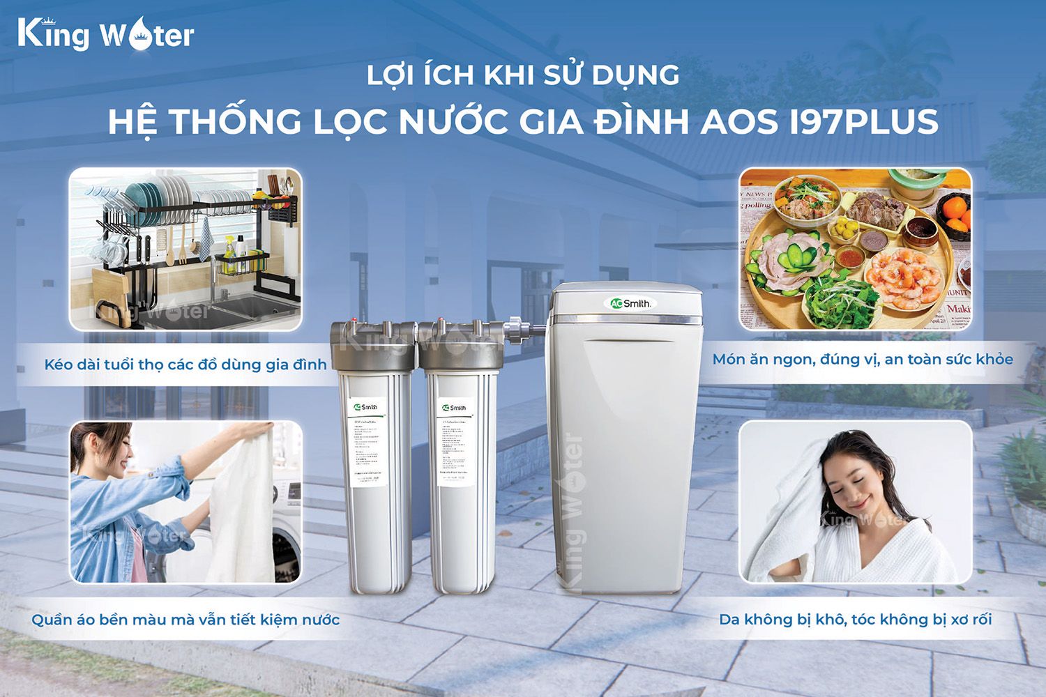 Lợi ích khi sử dụng hệ thống lọc nước gia đình AO Smith i97S
