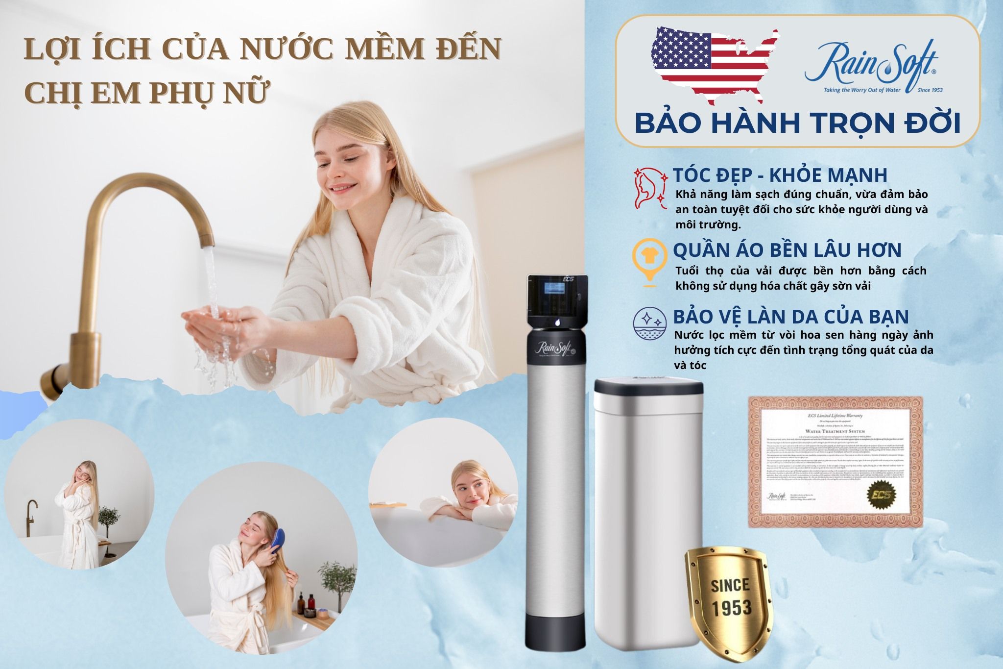 Lợi ích khi sử dụng hệ thống lọc nước gia đình EC5