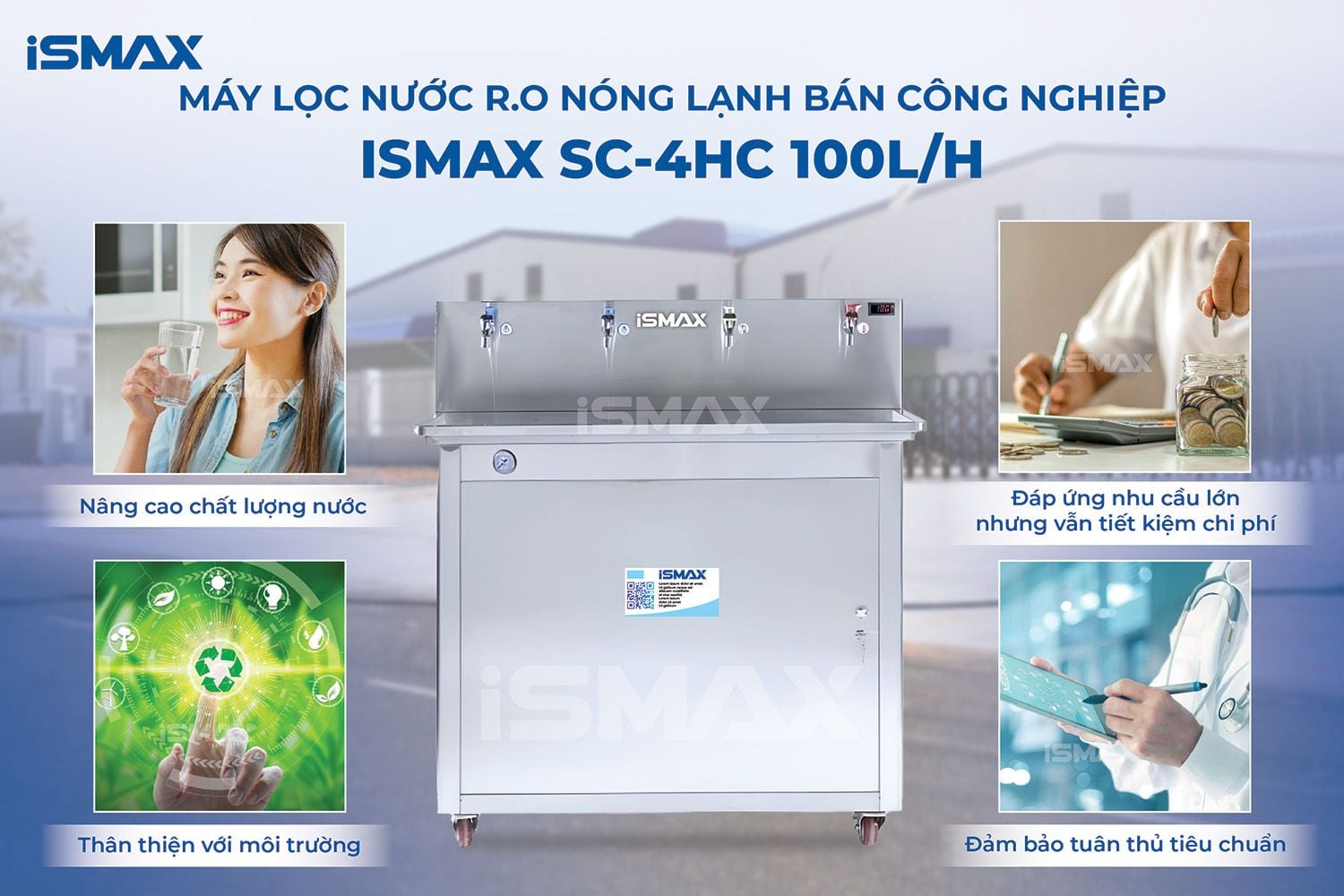 Lợi ích vượt trội khi sử dụng máy lọc R.O Nóng Lạnh bán công nghiệp