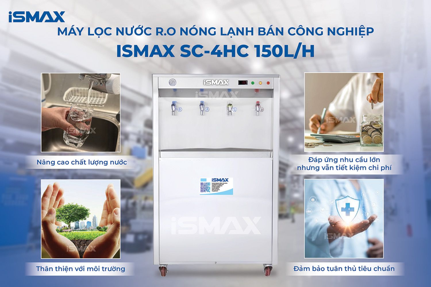 Lợi ích vượt trội khi sử dụng máy lọc R.O bán công nghiệp