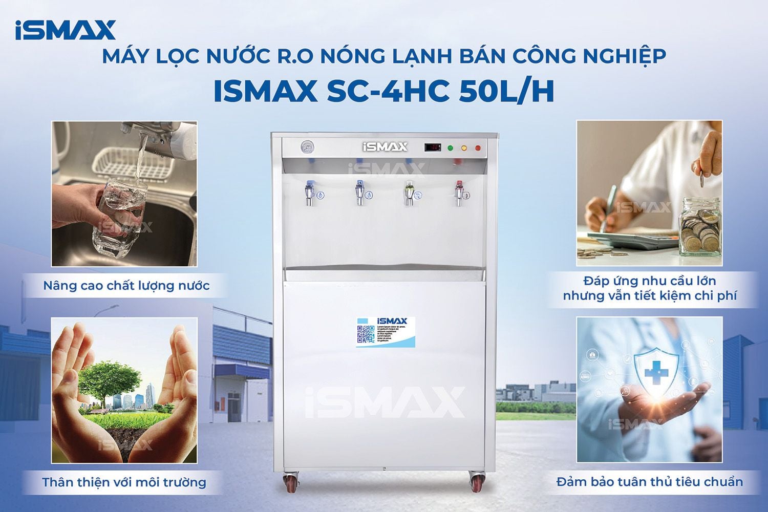Lợi ích vượt trội khi sử dụng máy lọc R.O bán công nghiệp
