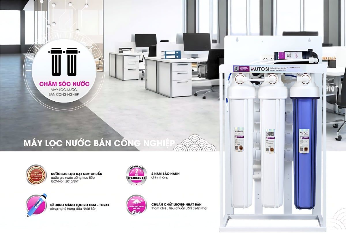 Máy lọc nước bán công nghiệp Mutosi MP-30 - Công suất khủng 30L/H