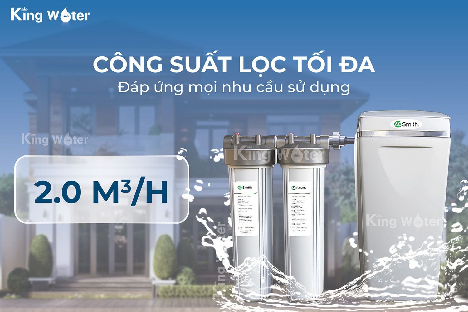 Lọc tổng i97S với công suất lọc mạnh mẽ, tối ưu