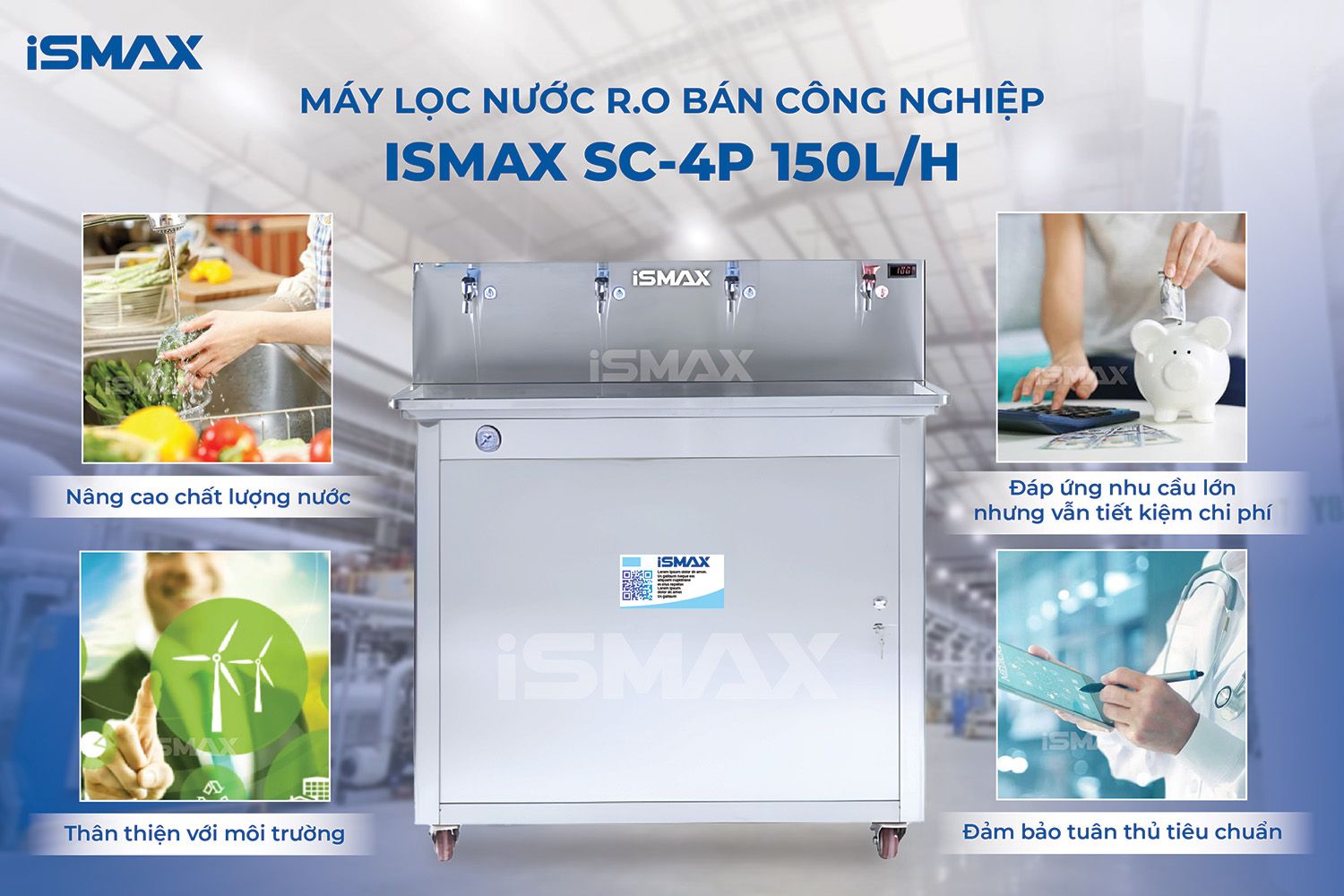 Máy lọc nước bán công nghiệp mang đến nhiều lợi ích vượt trội