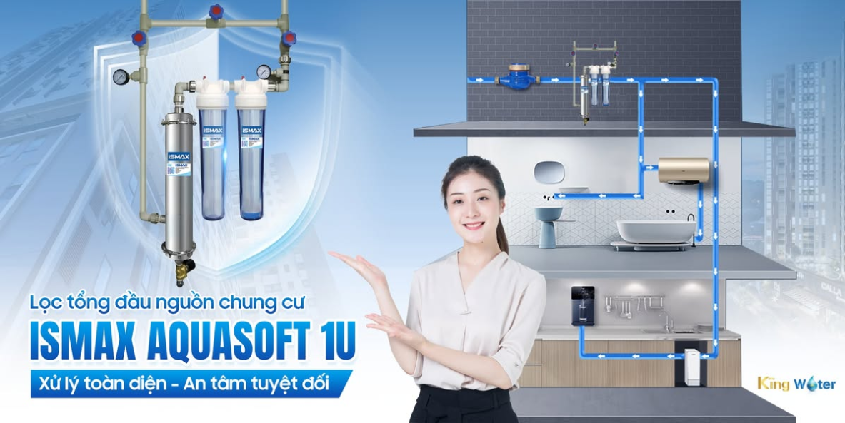 Hệ thống lọc tổng cho chung cư xử lý vấn đề về nguồn nước sinh hoạt ô nhiễm