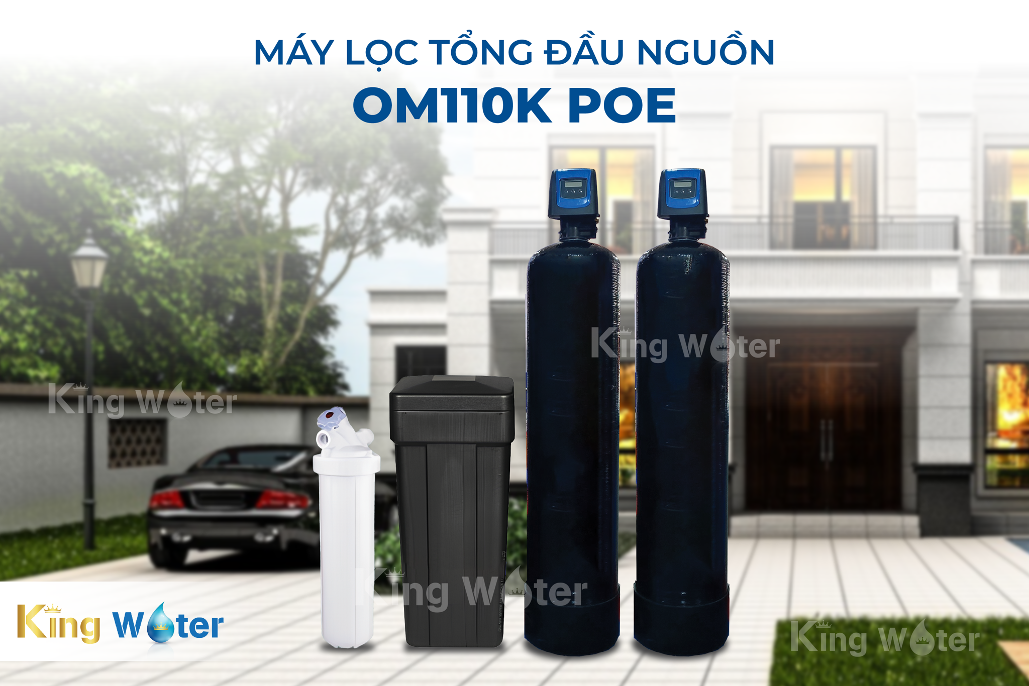 Pentair OM110K POE lọc nước sinh hoạt trực tiếp cho biệt thự, dinh thự diện tích lớn