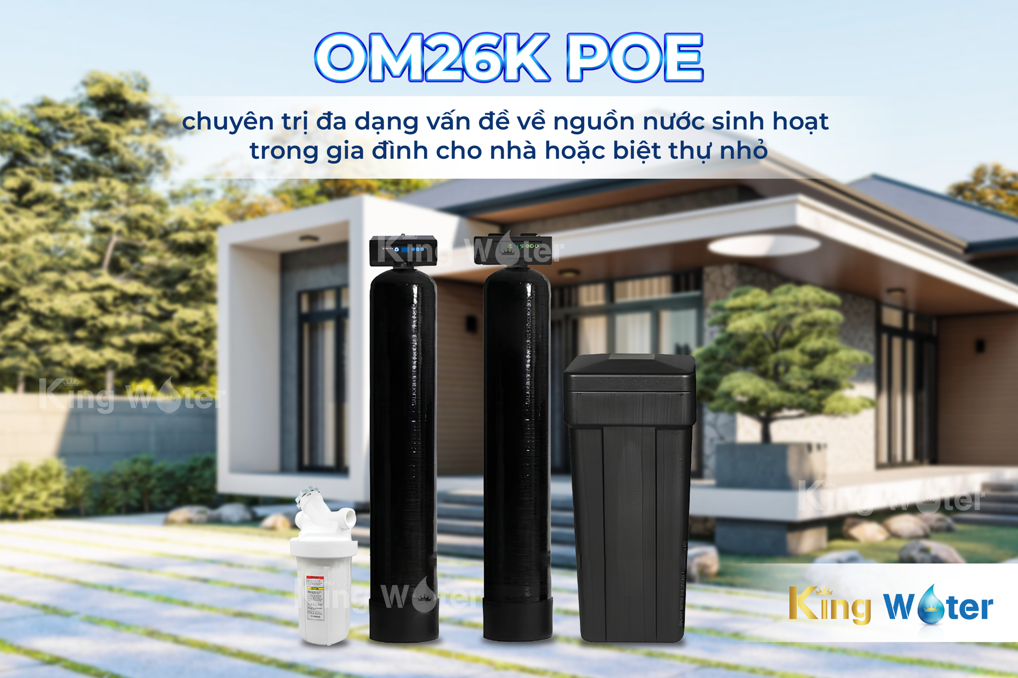 Pentair OM26K POE – Lọc tổng sinh hoạt toàn diện cho căn hộ, chung cư