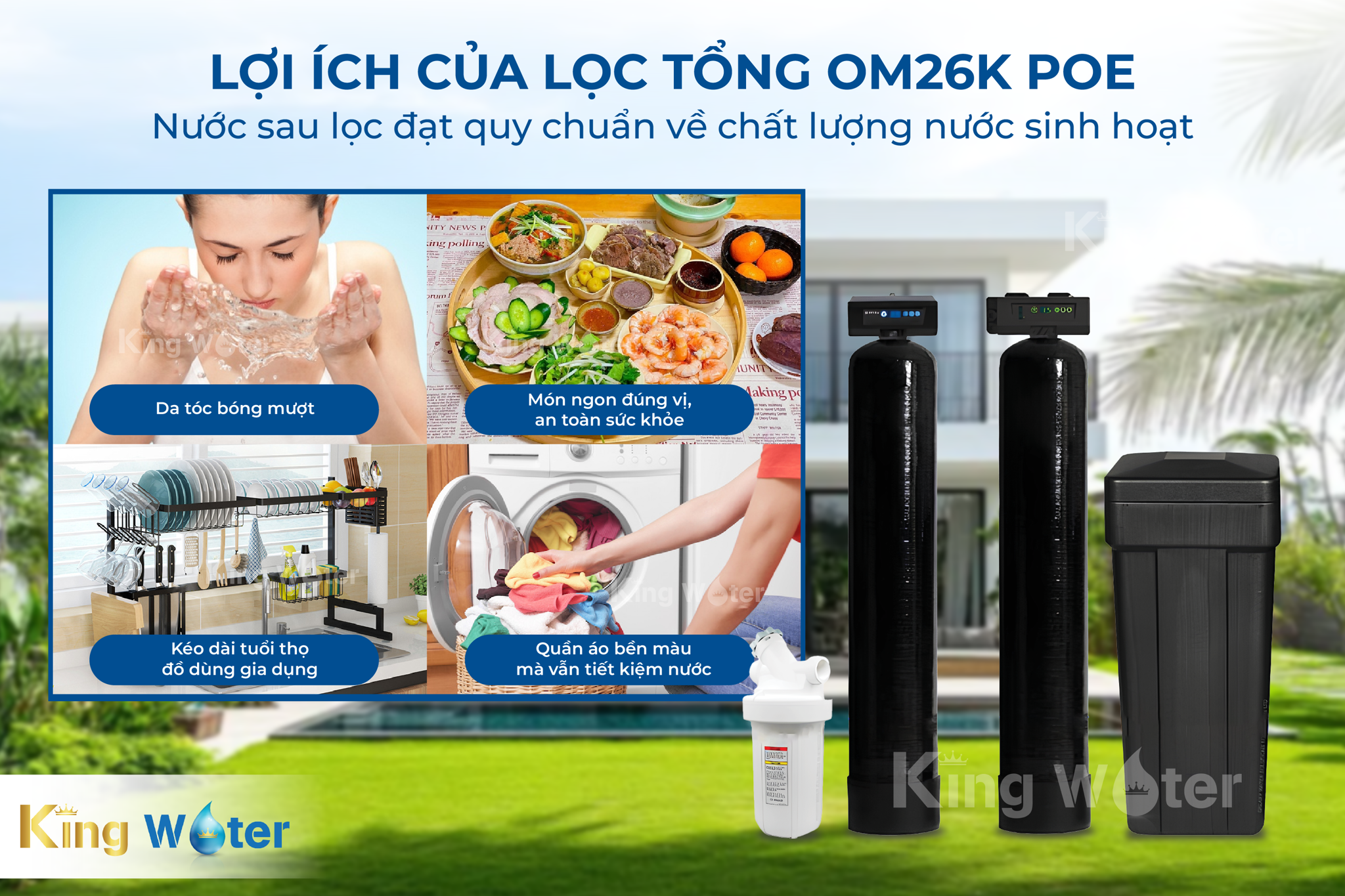 Lọc tổng đầu nguồn Pentair&nbsp;là giải pháp toàn diện, đáp ứng mọi nhu cầu sử dụng nước sinh hoạt một cách hiệu quả và bền vững.