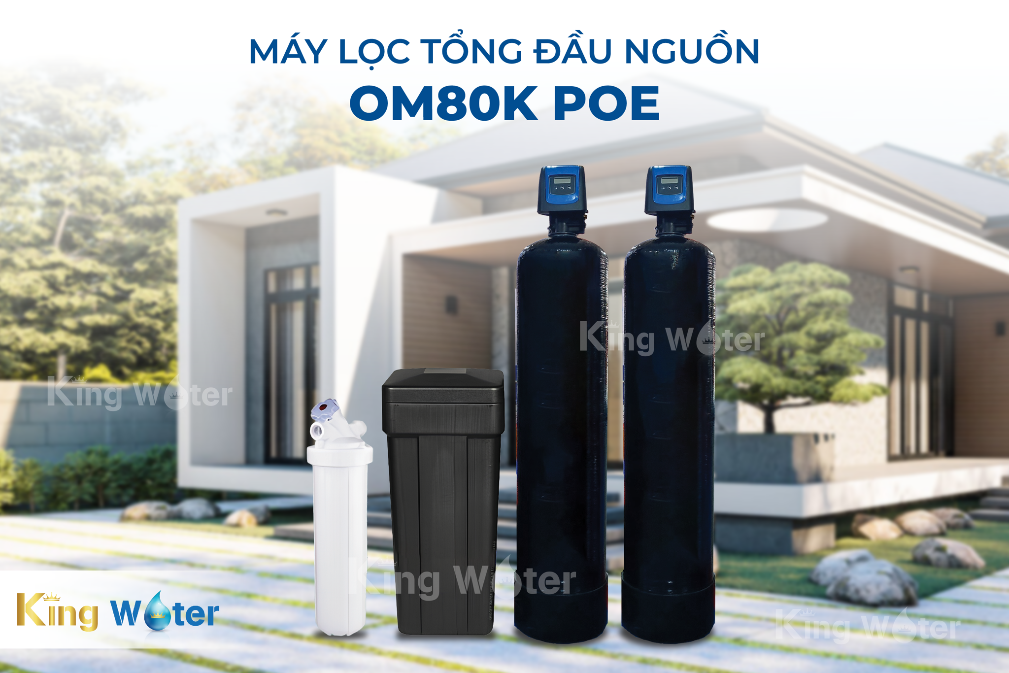 Lọc tổng Pentair OM80K POE lọc sinh hoạt toàn diện cho biệt thự, dinh thự có diện tích lớn