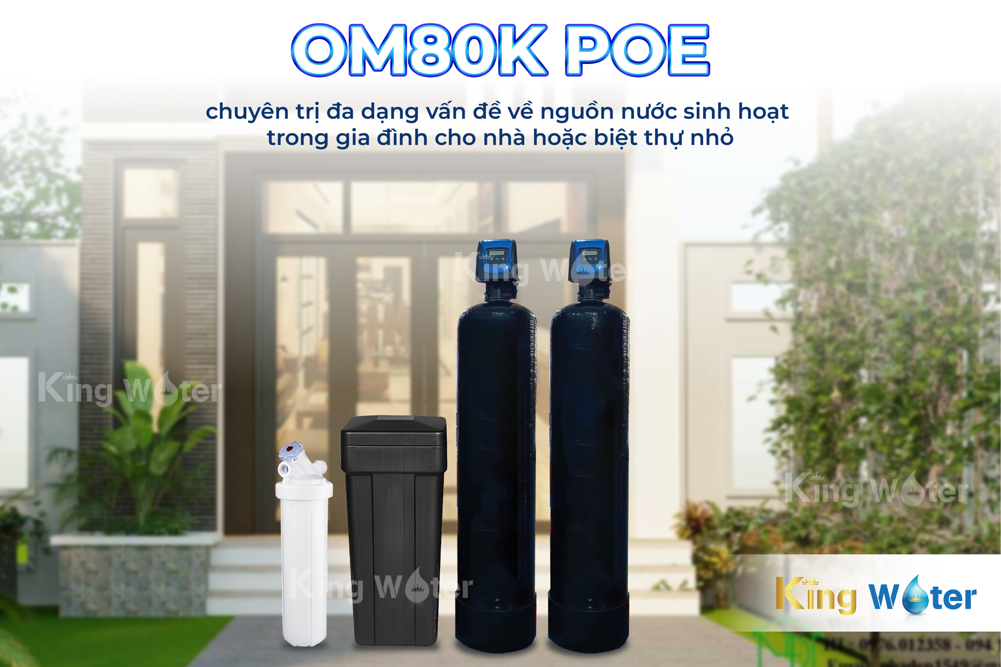 Lọc tổng Pentair OM80K POE lọc sinh hoạt toàn diện cho biệt thự, dinh thự có diện tích lớn