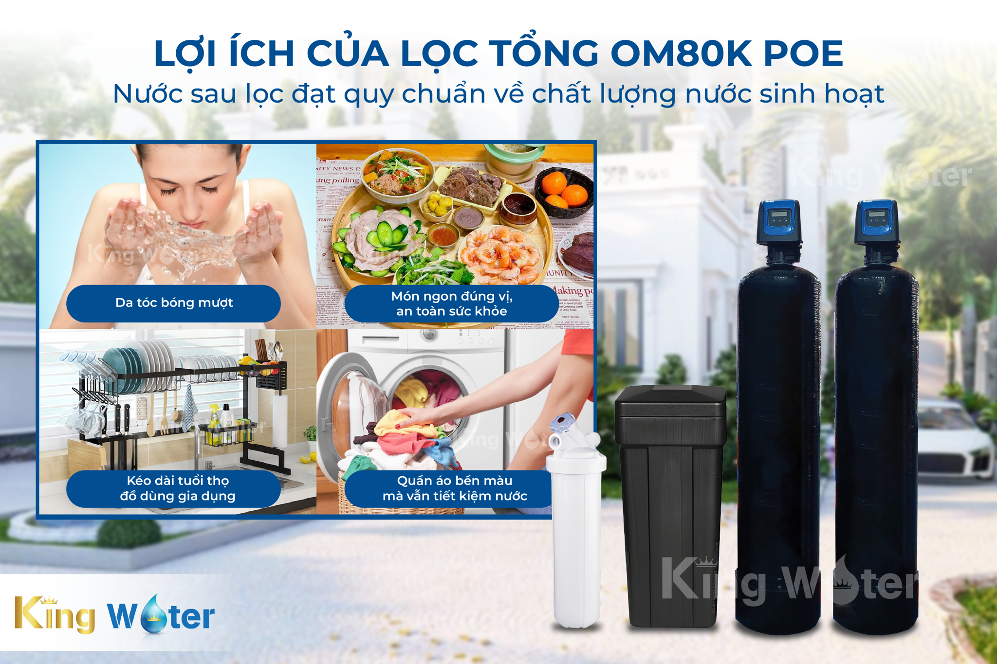 Việc đầu tư vào máy lọc tổng đầu nguồn Pentair OM80K POE là sự đầu tư cho sức khỏe, tiện nghi và cả chất lượng cuộc sống của cả gia đình