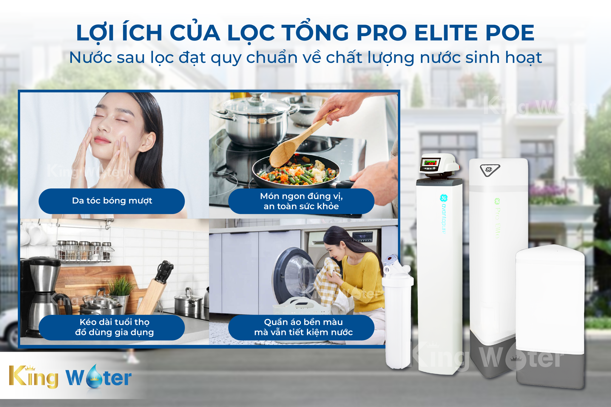 Nhu cầu sử dụng và sự tiện lợi của lọc đầu nguồn&nbsp;Pentair Pro Elite POE