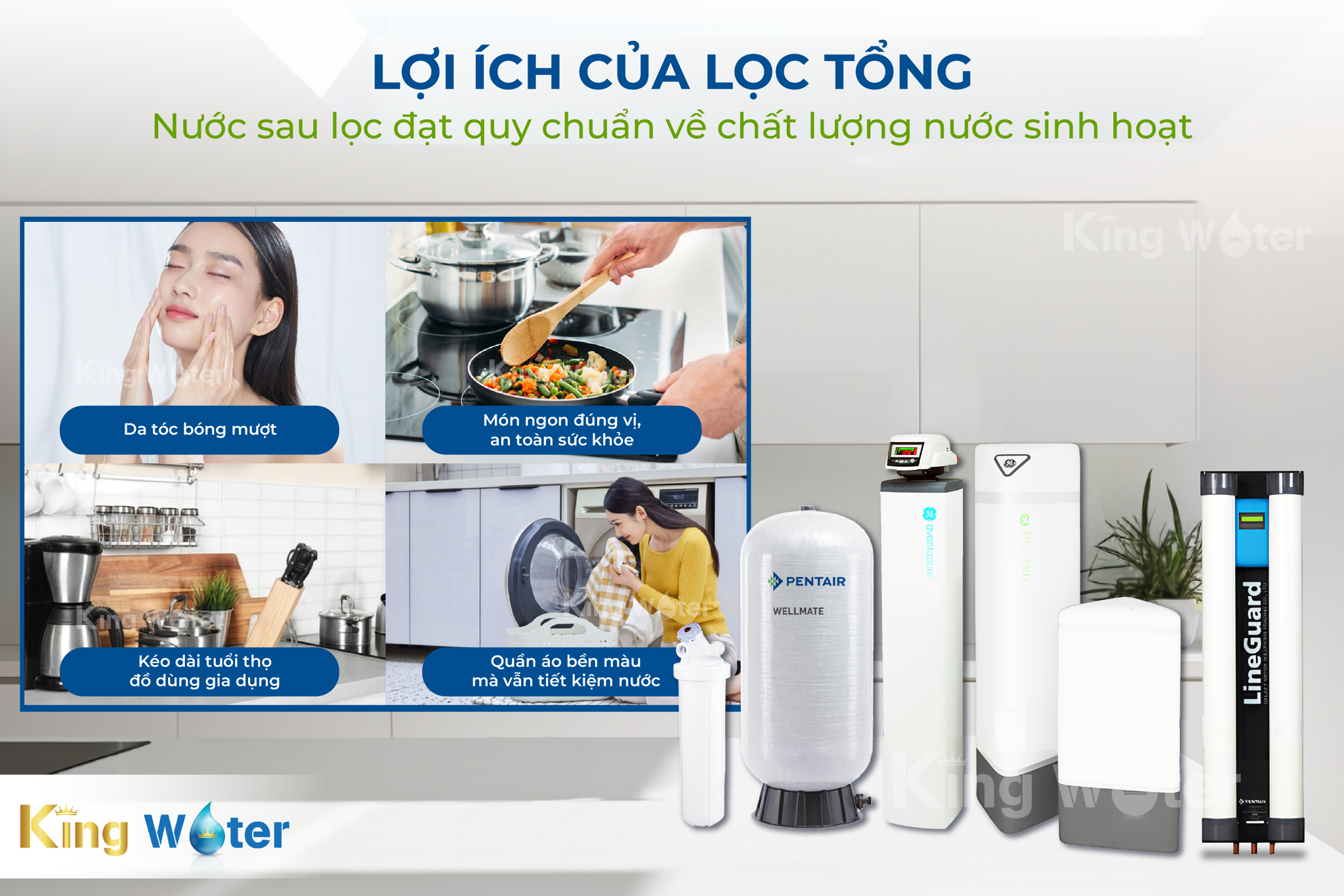 Máy lọc tổng đầu nguồn Pentair Pro Elite POE + Buffer Tank & Lineguard UF-100 chính là sự đầu tư cho sức khỏe, sự tiện nghi và chất lượng cuộc sống