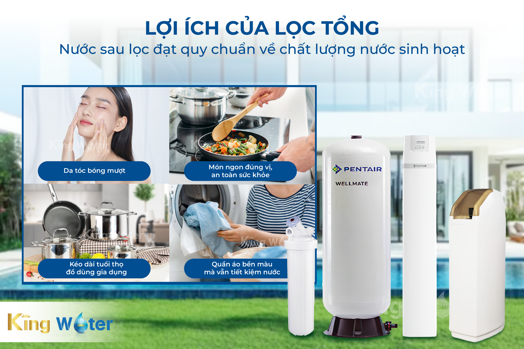 Đầu tư vào máy lọc nước tổng đầu nguồn Pentair Riversoft mang lại nhiều lợi ích thiết thực cho cuộc sống