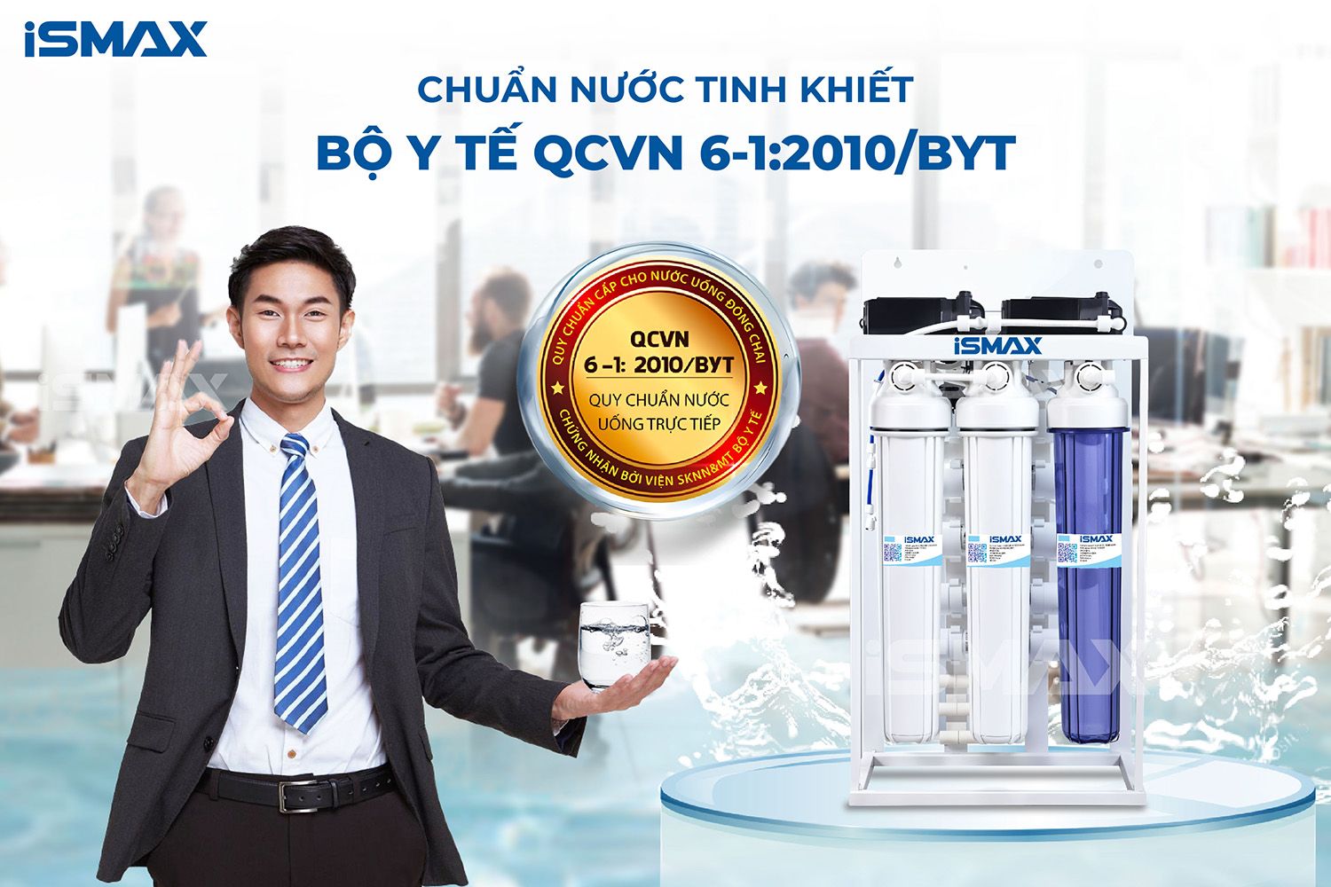 Chuẩn nước uống tinh khiết của Bộ Y tế&nbsp;QCVN 6-1:2010/BYT
