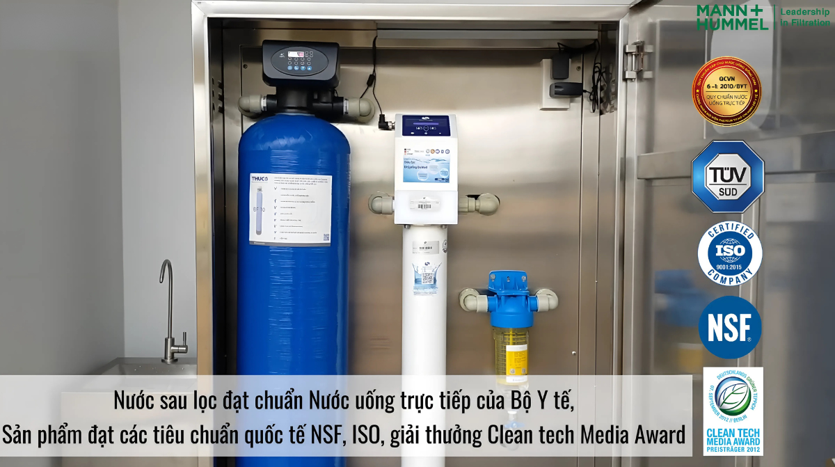 Thiết bị lọc tổng UrSpring BeWell SS1 được nhập khẩu nguyên chiếc từ Đức