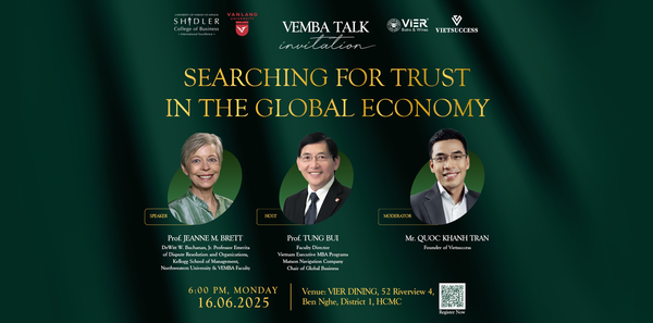 [Invitation Only] VEMBA TALK: Searching for Trust in the Global Economy