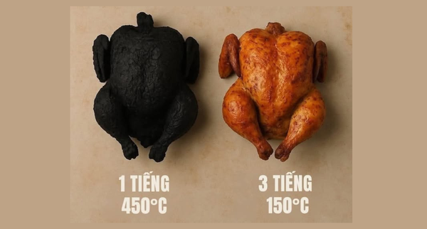 NƯỚNG GÀ SAI CÁCH – TRÁCH CÁI LÒ?