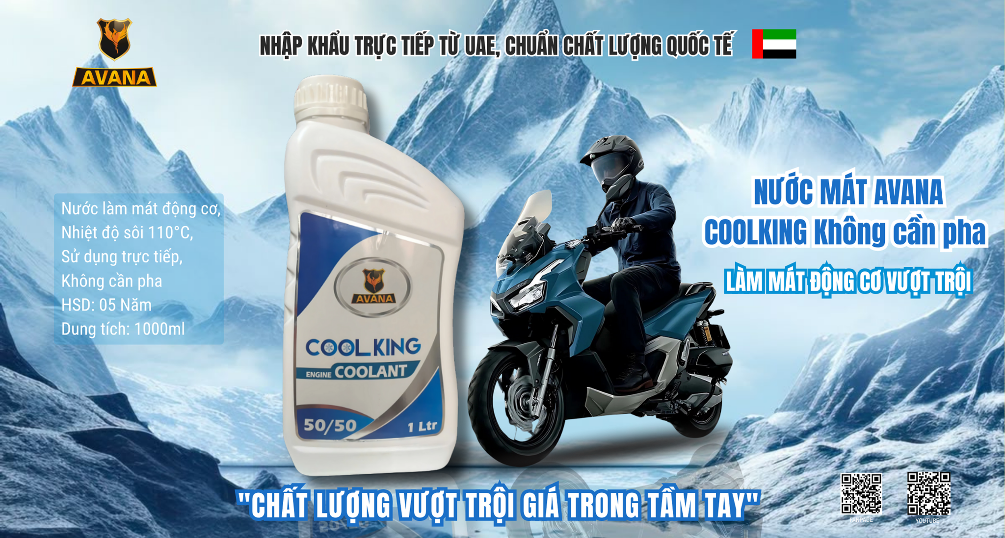 NƯỚC MÁT AVANA COOLKING – KHÔNG CẦN PHA, LÀM MÁT VƯỢT TRỘI