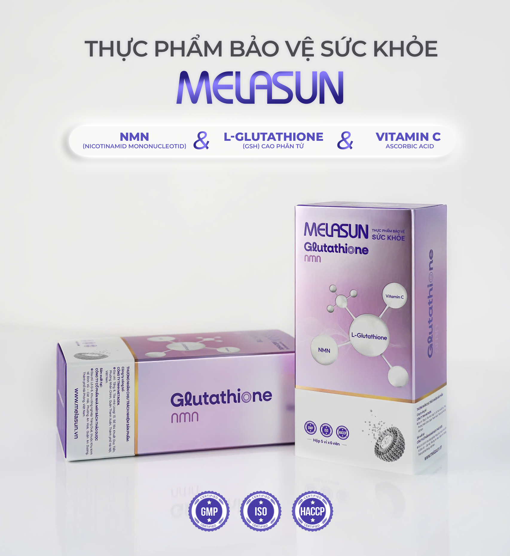 Melasun - Sản phẩm chống lão hóa, nám da từ Glutathione