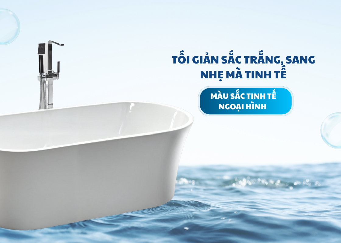 Bồn tắm MAAMO MA-2431 giọt nước thành mỏng