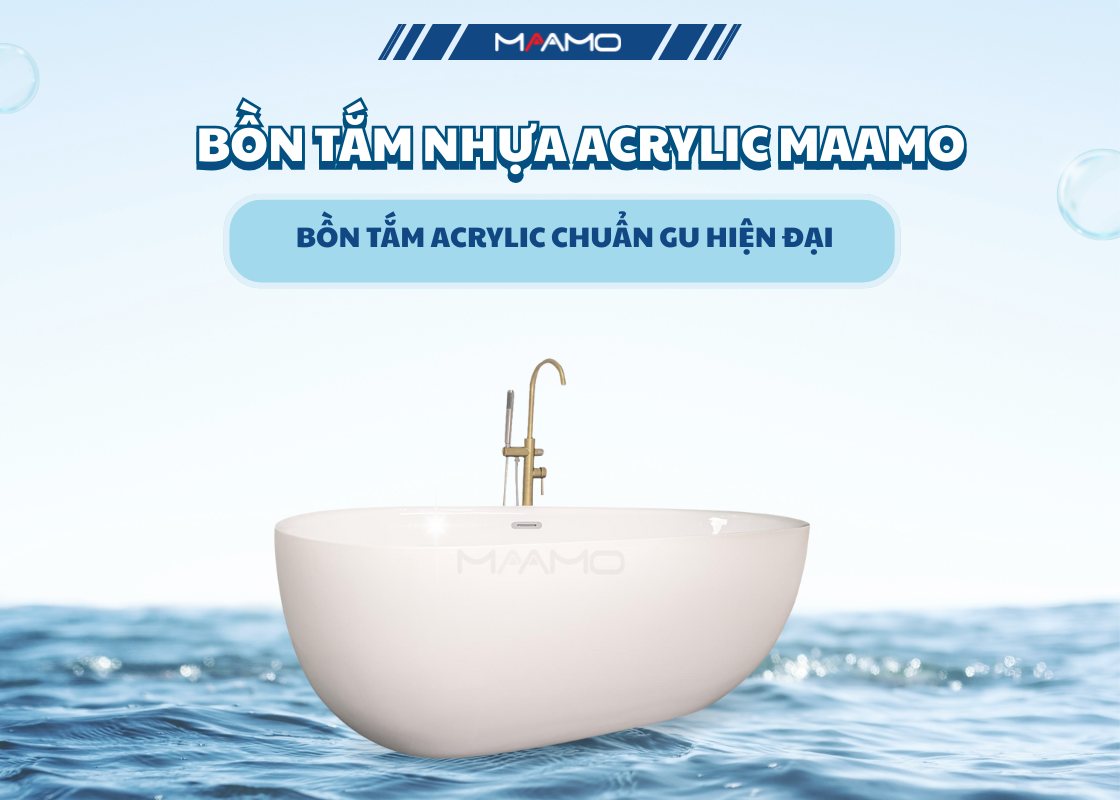 Bồn tắm MAAMO MA-2431 giọt nước thành mỏng
