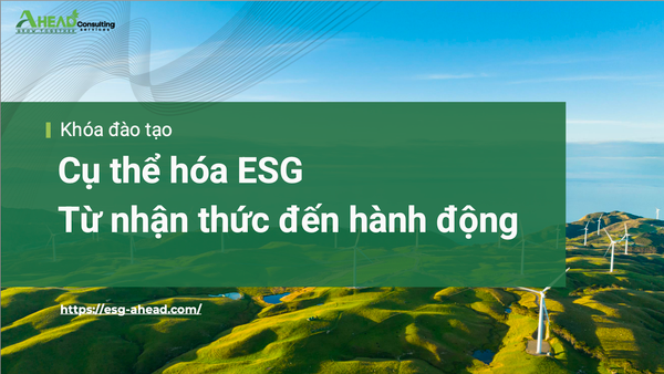 Đào tạo nhận thức ESG - Khóa 