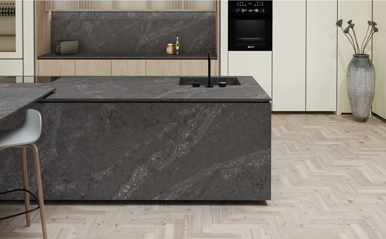 Sintered stone with high hardness, durable for the house