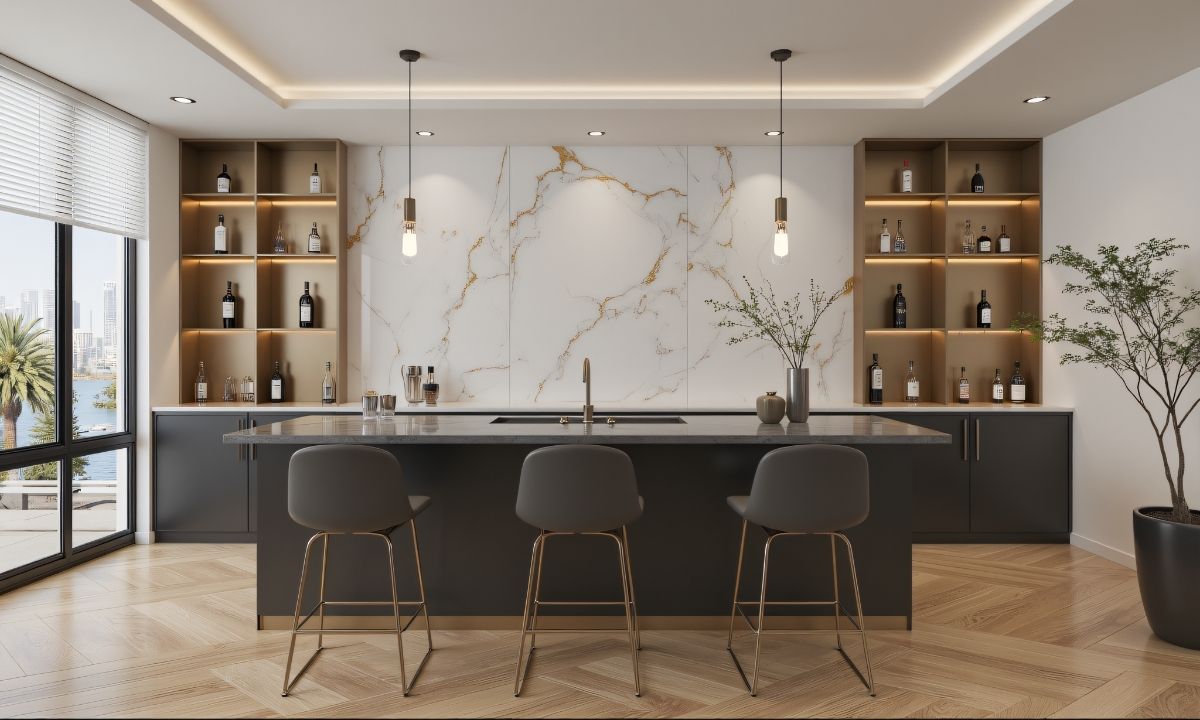 Sintered stone with high hardness, durable for the house