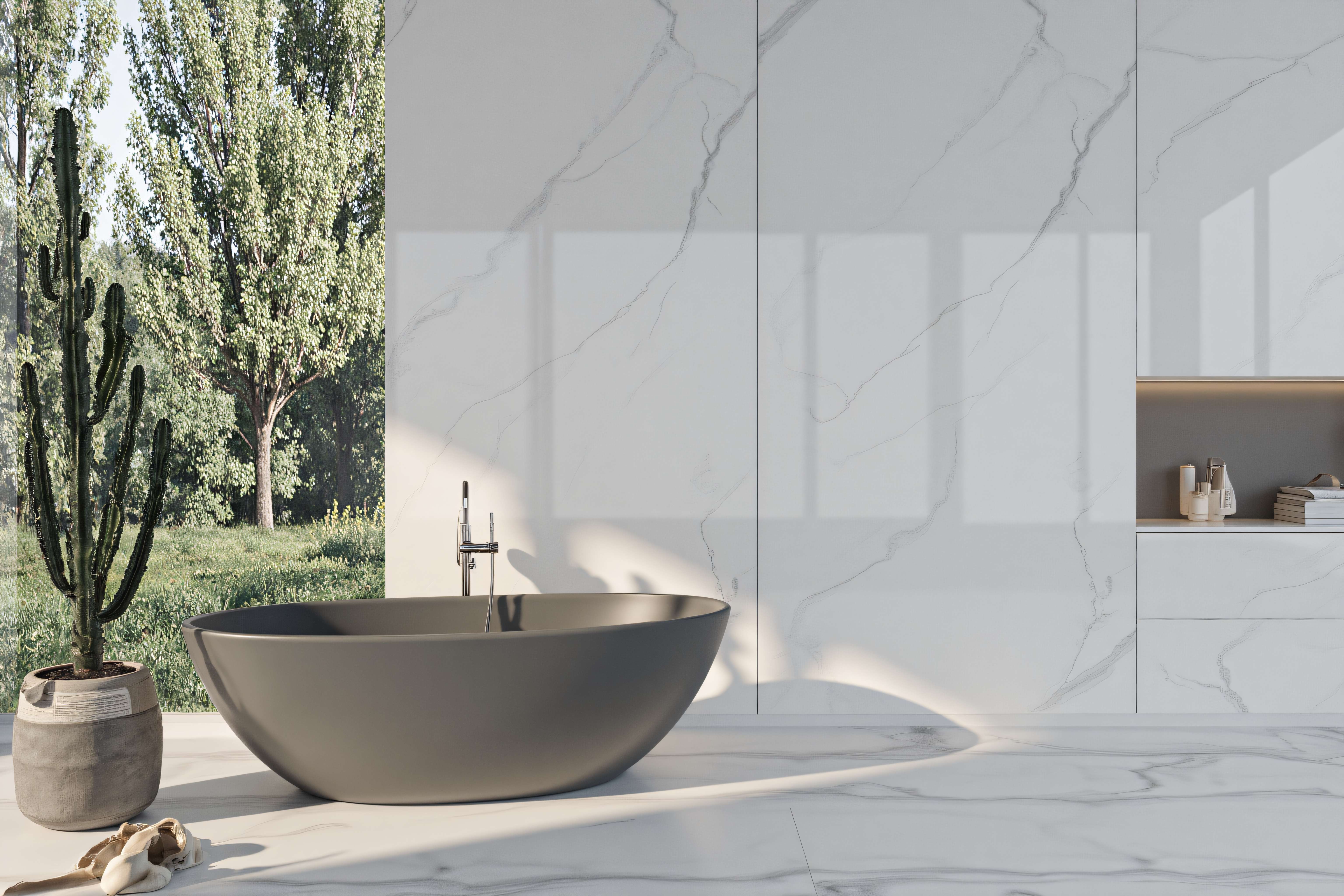 Classy, comfortable bathroom