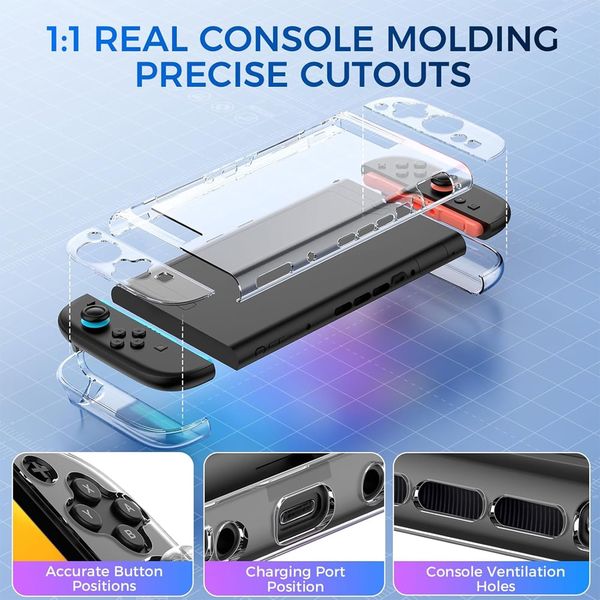 Ốp nhựa trong bảo vệ máy Nintendo Switch 2 IINE
