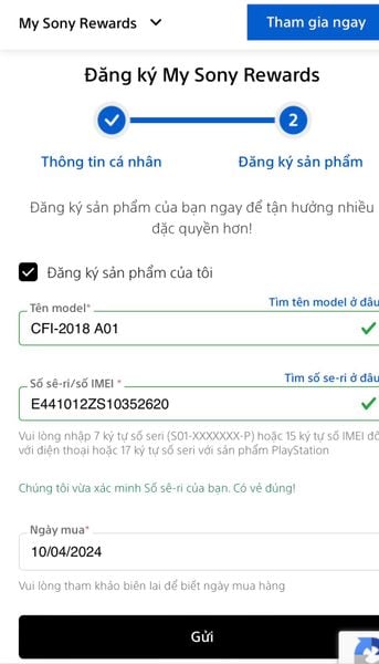 Hướng dẫn đăng kí My Sony để lấy thêm 1 năm bảo hành PS5