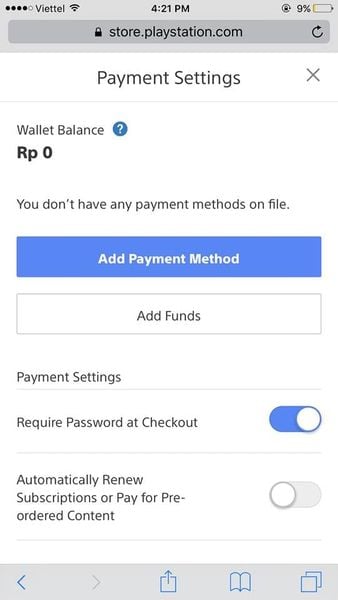 Hướng dẫn dùng thẻ visa để mua game trên PSN
